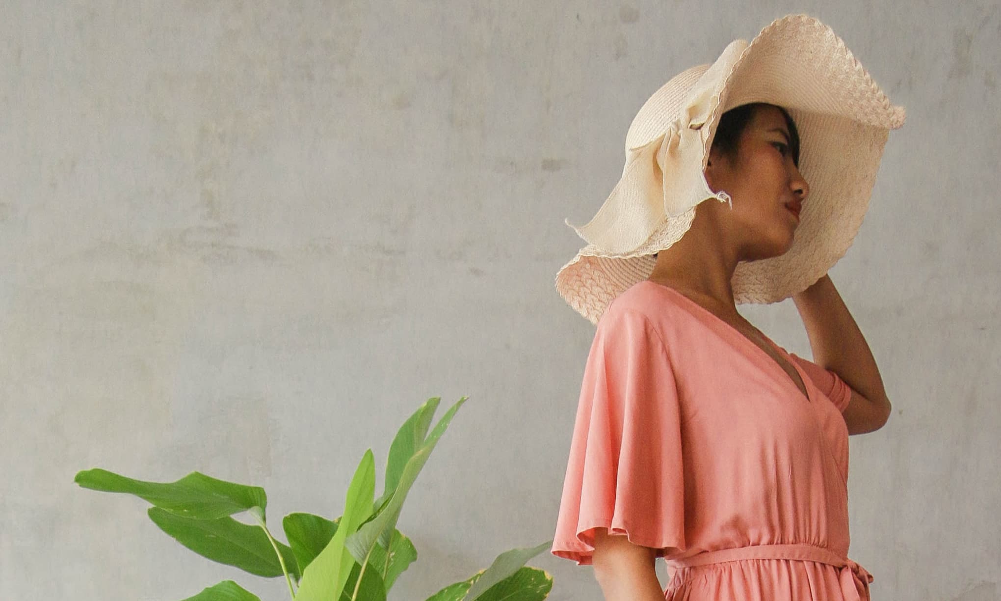 Woman wearing a dress